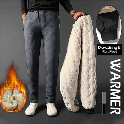 Thick Fleece Cotton Pants for Men and Women – Warm Winter Sweatpants