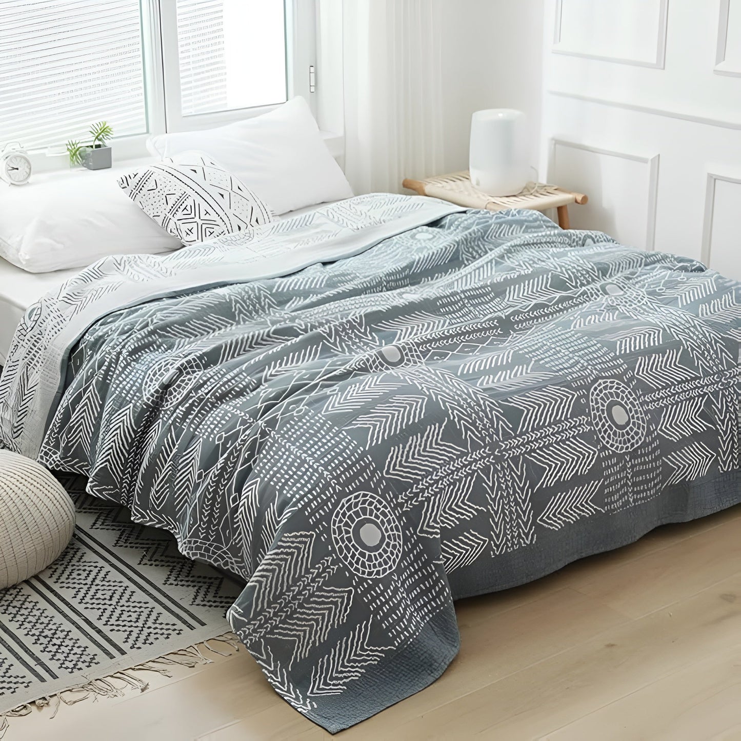 Serenity Weave Reversible Cotton Quilt