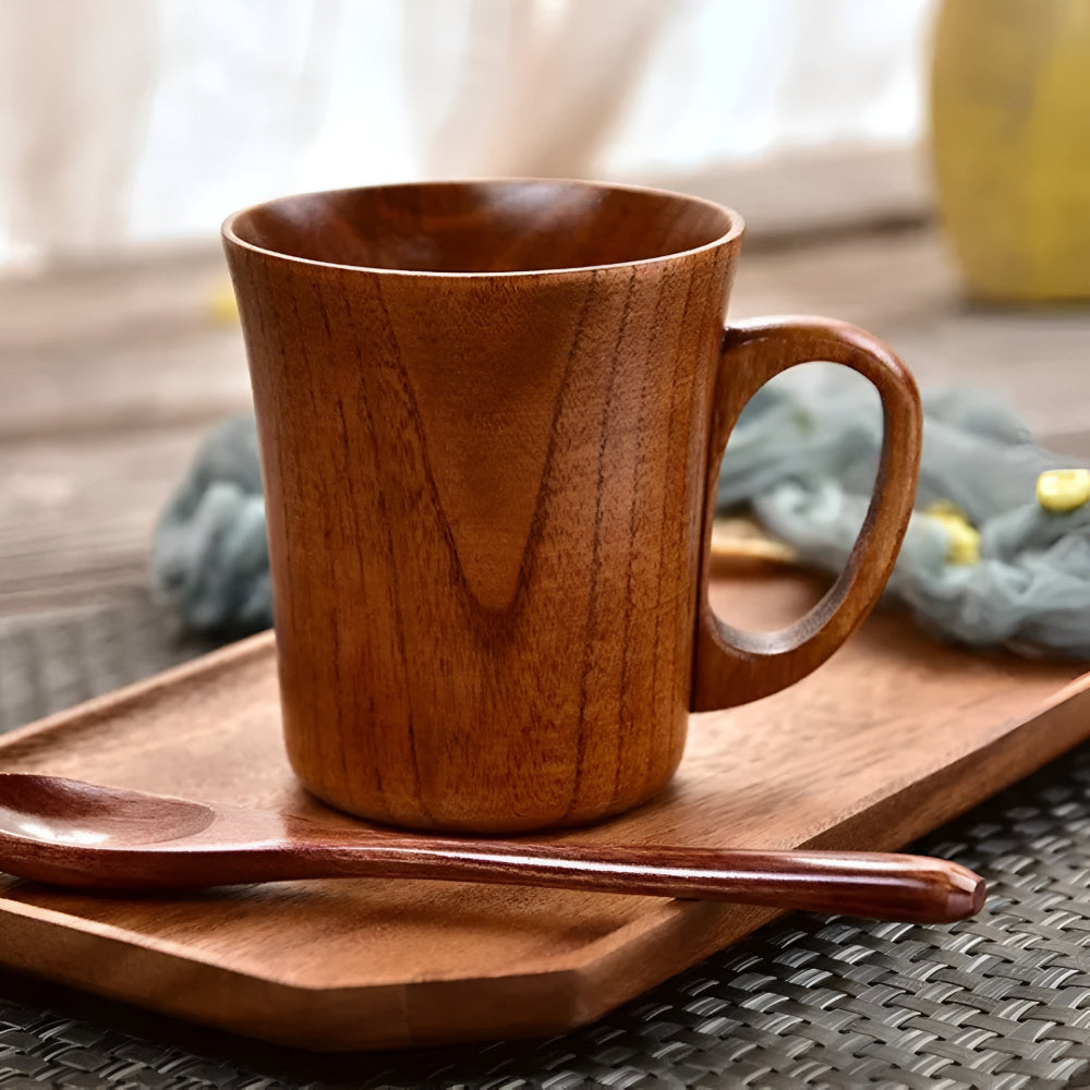 Artisan Crafted Wooden Beverage Cup