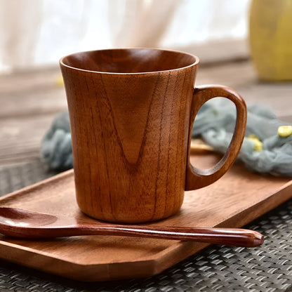 Artisan Crafted Wooden Beverage Cup