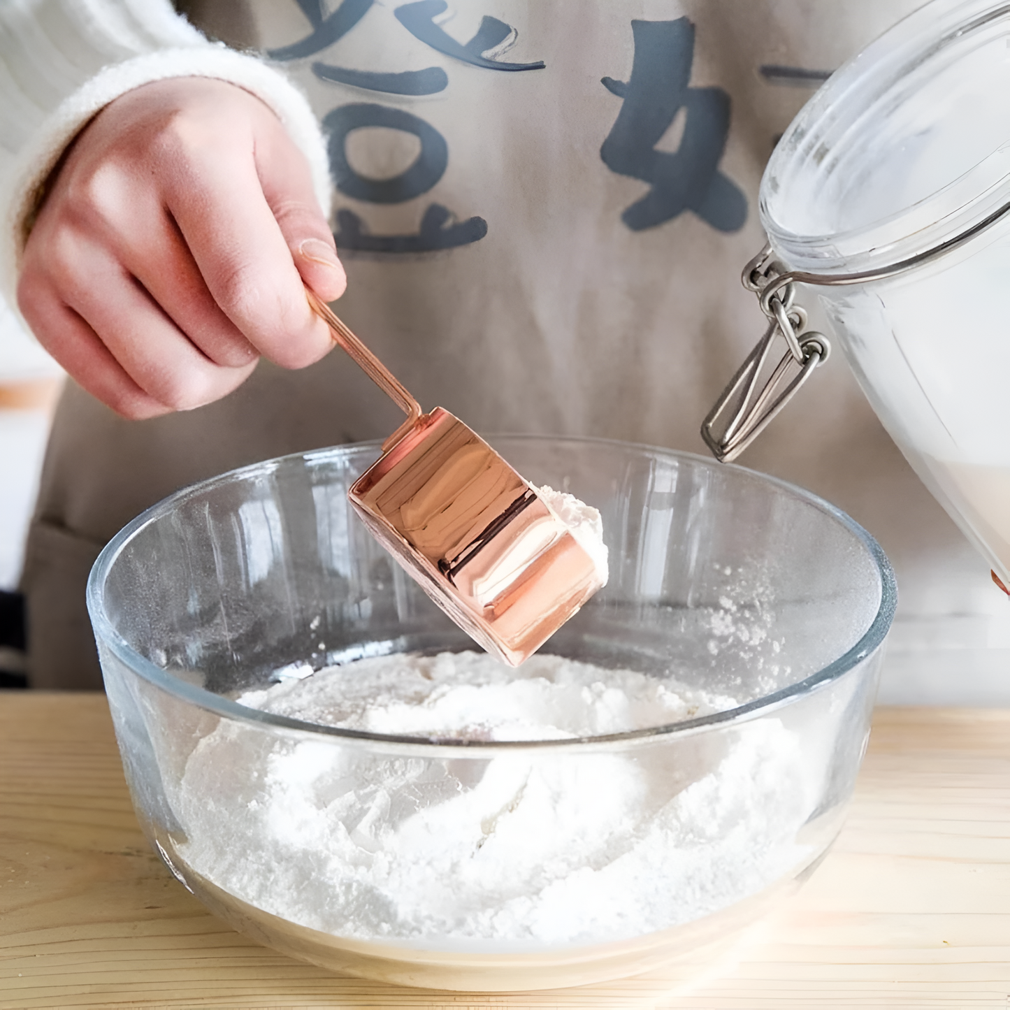 Elegant Stainless Steel Measuring Cup Set | 4 Essential Sizes