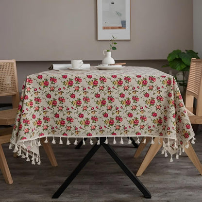Charming Floral Table Cover for Elegant Dining