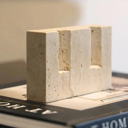 Sophisticated Twin Candle Holder in Elegant Stone Design