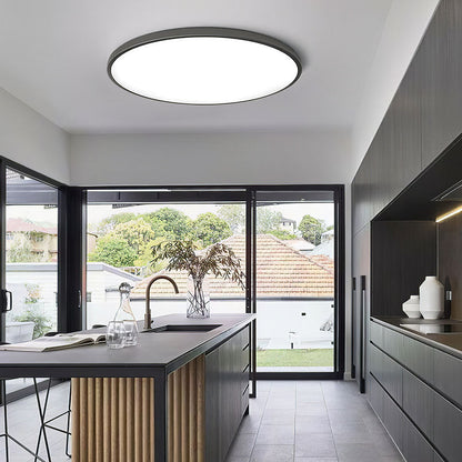 Minimalist Round LED Flush Mount Ceiling Light for Modern Kitchens