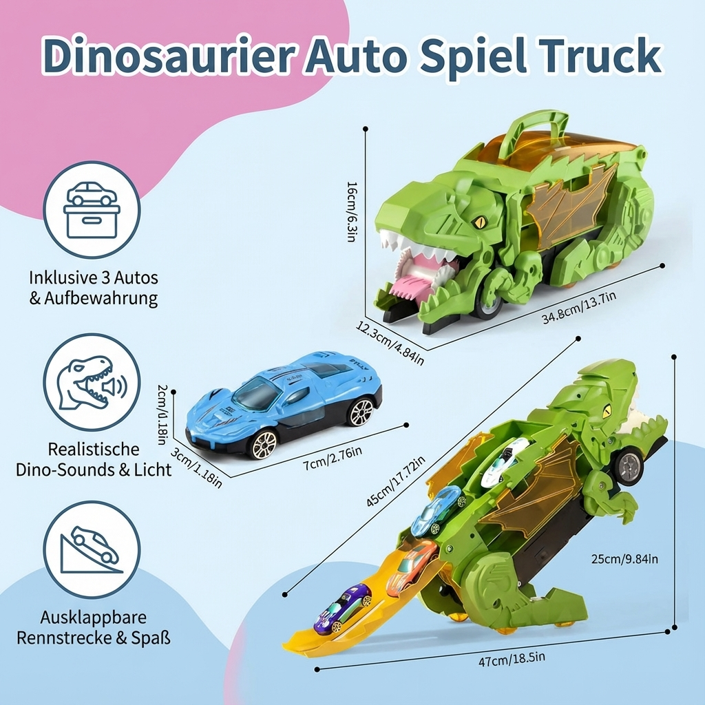 Dinosaur Car Toy Truck