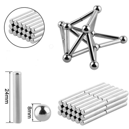 Magnetic Ball and Rod Construction Set for DIY Projects