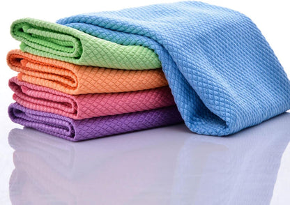 Ultimate Microfiber Cleaning Cloths for Flawless Surfaces (5-Pack)
