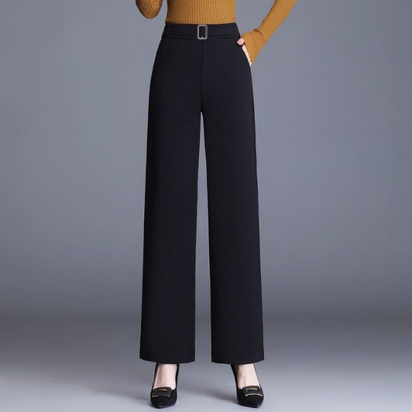 SlimFit Luxe | Effortless Elegance Wide-Leg Trousers