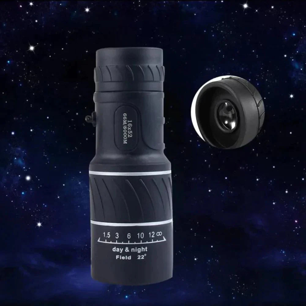 Compact 16x52 High-Definition Monocular Telescope