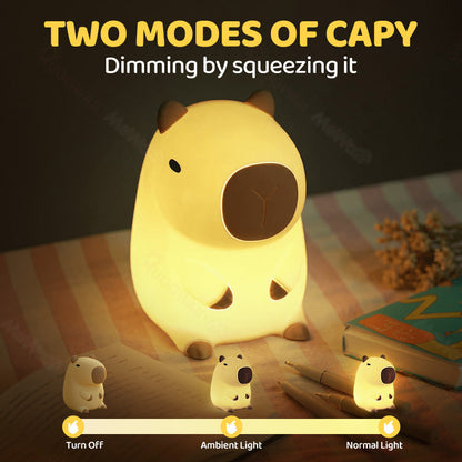 Capybara Squishy Night Light – Perfect Gift for All Ages