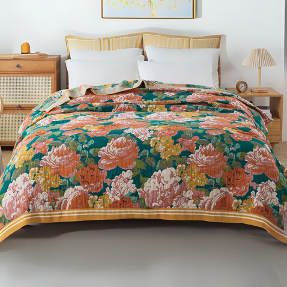 Island Escape Cotton Throw Blanket
