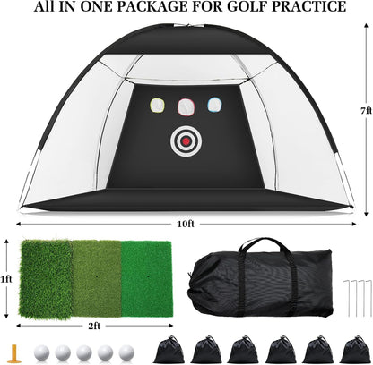 Portable Golf Training Net for Home Practice