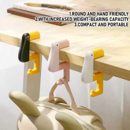 Portable Handbag Holder - Folding Table Hook with Adjustable Clamp up to 3cm