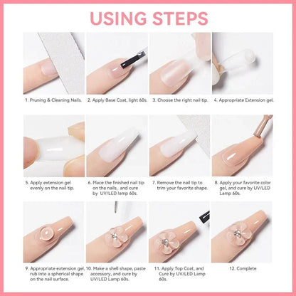 Elegant Nail Extension Gel for Flawless Manicures