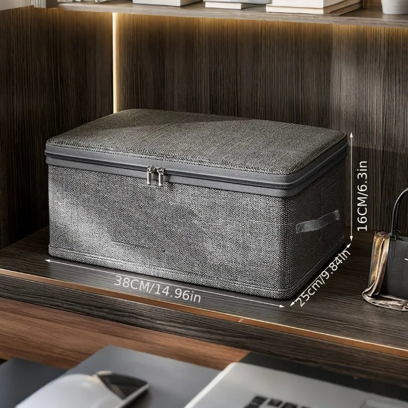 Foldable Storage Bins with Lids | Stackable, Durable Fabric Boxes with Handles