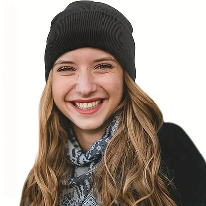 Noor Silk Winter Hat – Wool Blend with Silk for Anti-Frizz Hair Care