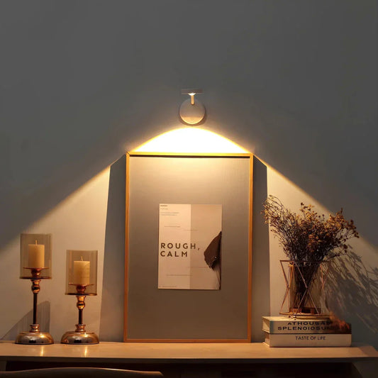 360° Rotating LED Spotlight with Motion Sensor – Sleek Design