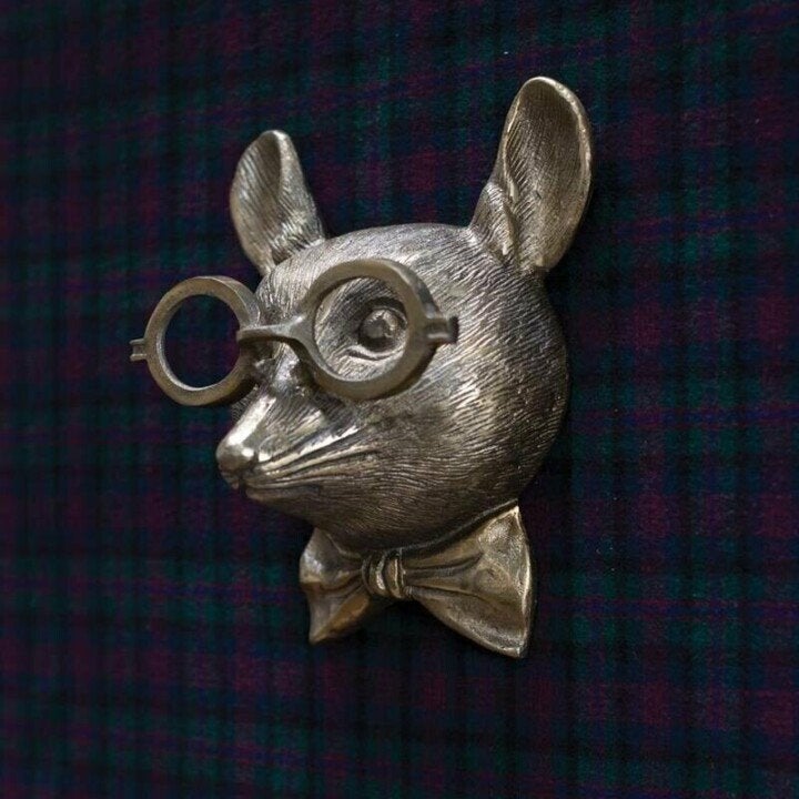 Hand-Painted Resin Animal Head Wall Decor – Playful Figurines