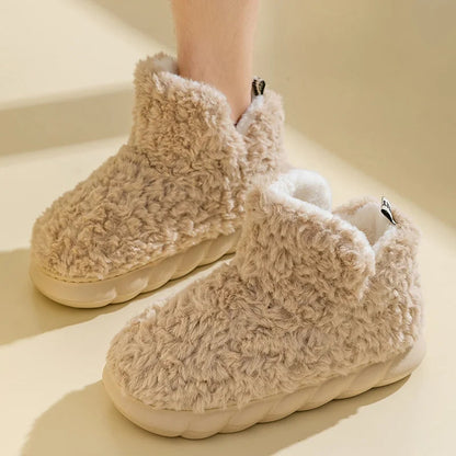 Women's Slippers - Soft & Warm - Plush & Cotton - Ideal for Home and Quick Outdoor Use