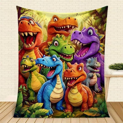 Cozy Dinosaur Blanket - Keeps Kids Warm and Sparks Imagination