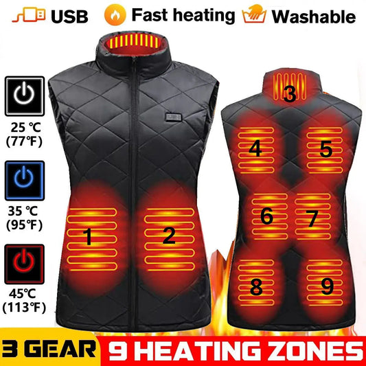 Women's Heated Vest with Infrared Technology | USB Heating | Lightweight & Temperature Regulating | Ideal for Fall and Winter