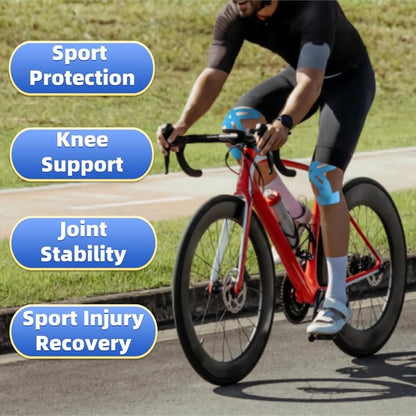 Pre-Cut Support Strips for Knee Relief | 150% Stretch & Non-Slip