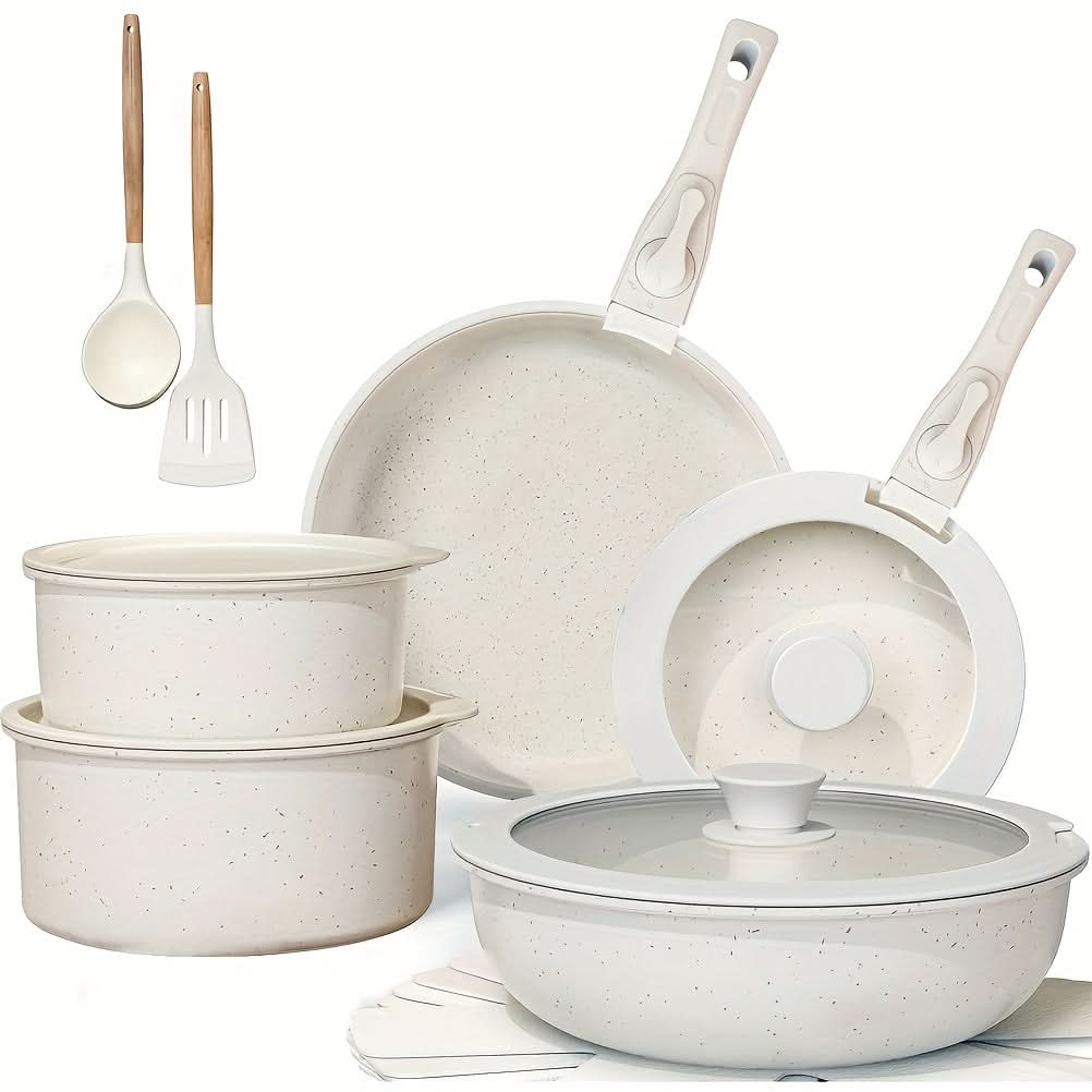 Ceramic Cookware Set for Tidy Contemporary Kitchens