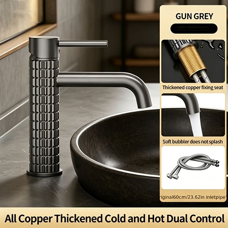 Brass Faucet for Hot and Cold Water – Basin Installation