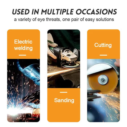 Safety Glasses with Auto-Darkening Feature for Welding