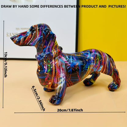 Colorful Dachshund Artwork for a Playful Home Atmosphere