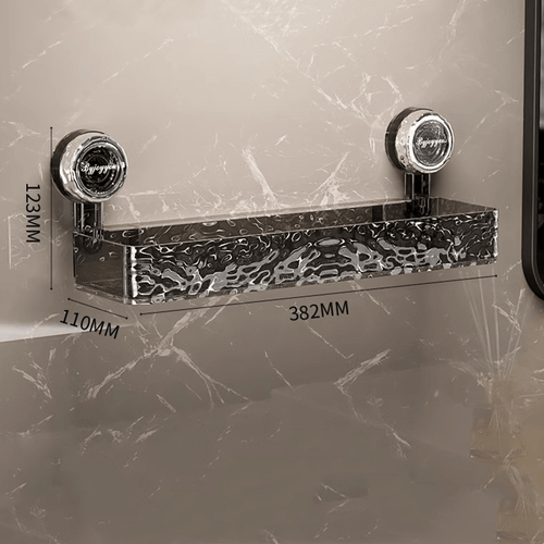 Suction-Cup Shower Organizer for Easy Bathroom Storage