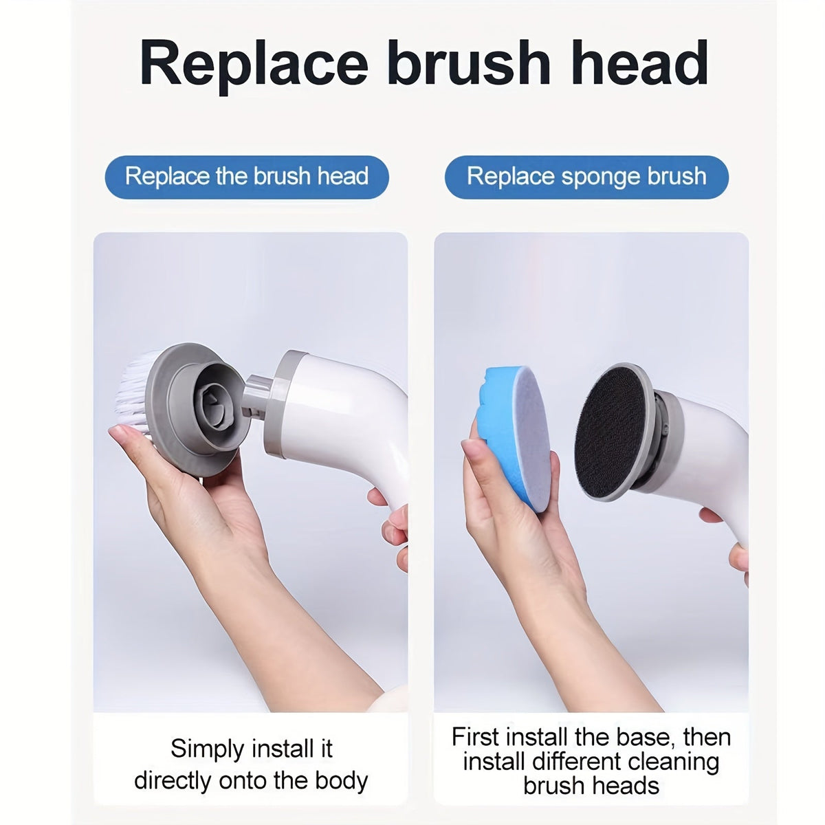 CleanSweep Pro - Versatile 9-in-1 Electric Cleaning Brush Set