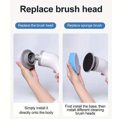 CleanSweep Pro - Versatile 9-in-1 Electric Cleaning Brush Set