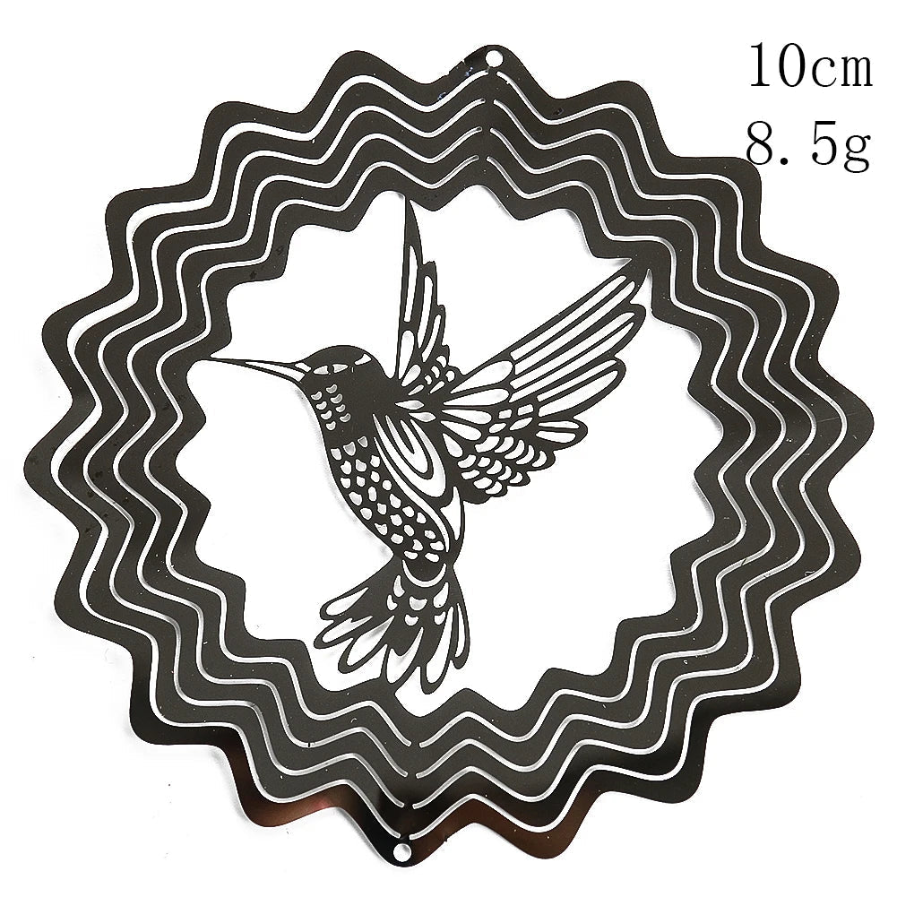 3D Life Tree Wind Chime | Stainless Steel | 10 cm | Reflective Mirror Effect