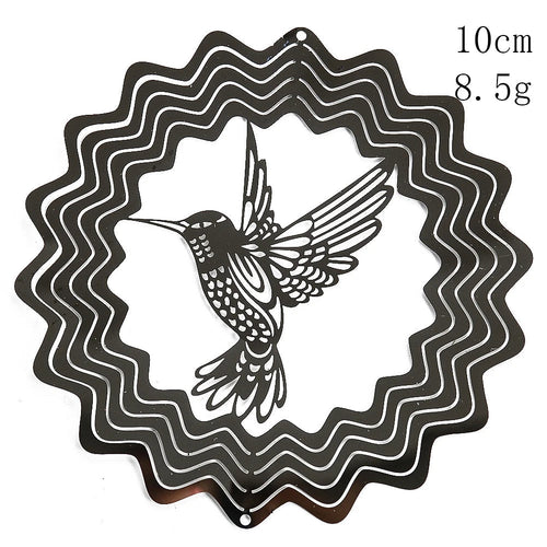 3D Life Tree Wind Chime | Stainless Steel | 10 cm | Reflective Mirror Effect