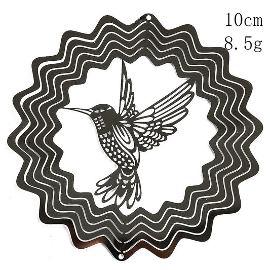 3D Life Tree Wind Chime | Stainless Steel | 10 cm | Reflective Mirror Effect