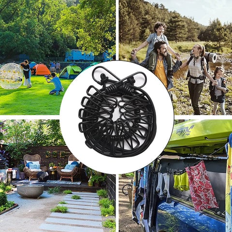 Compact Outdoor Drying Line with Clips for Every Adventure