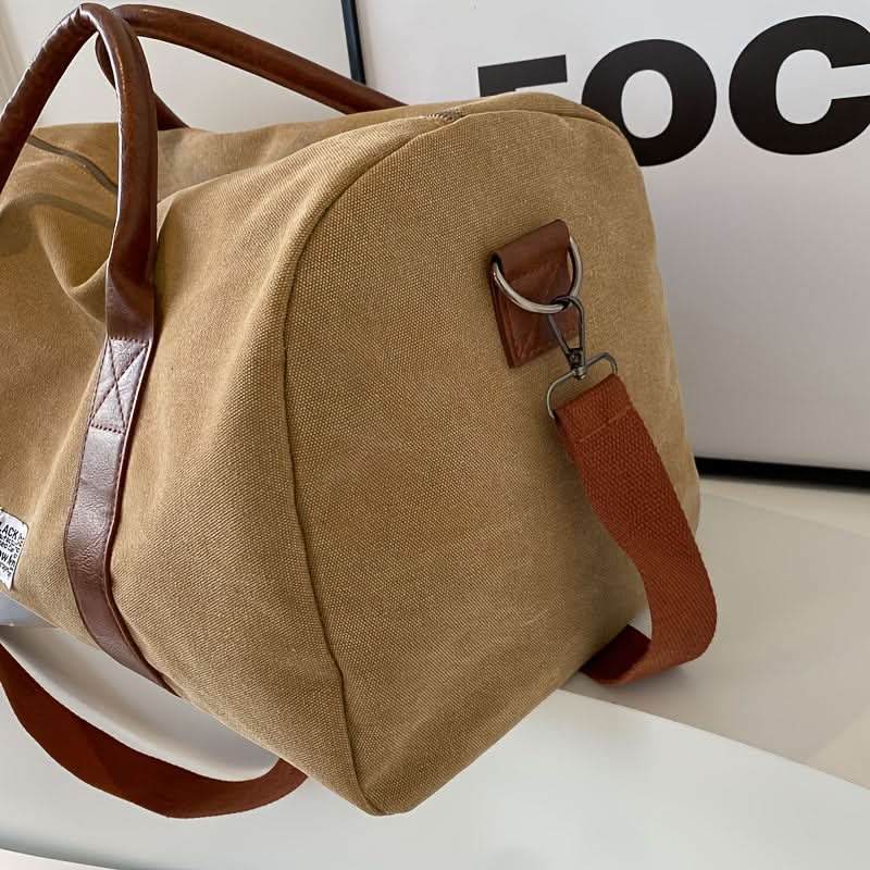 Washed Vintage Weekend Bag with Versatile Storage Compartments