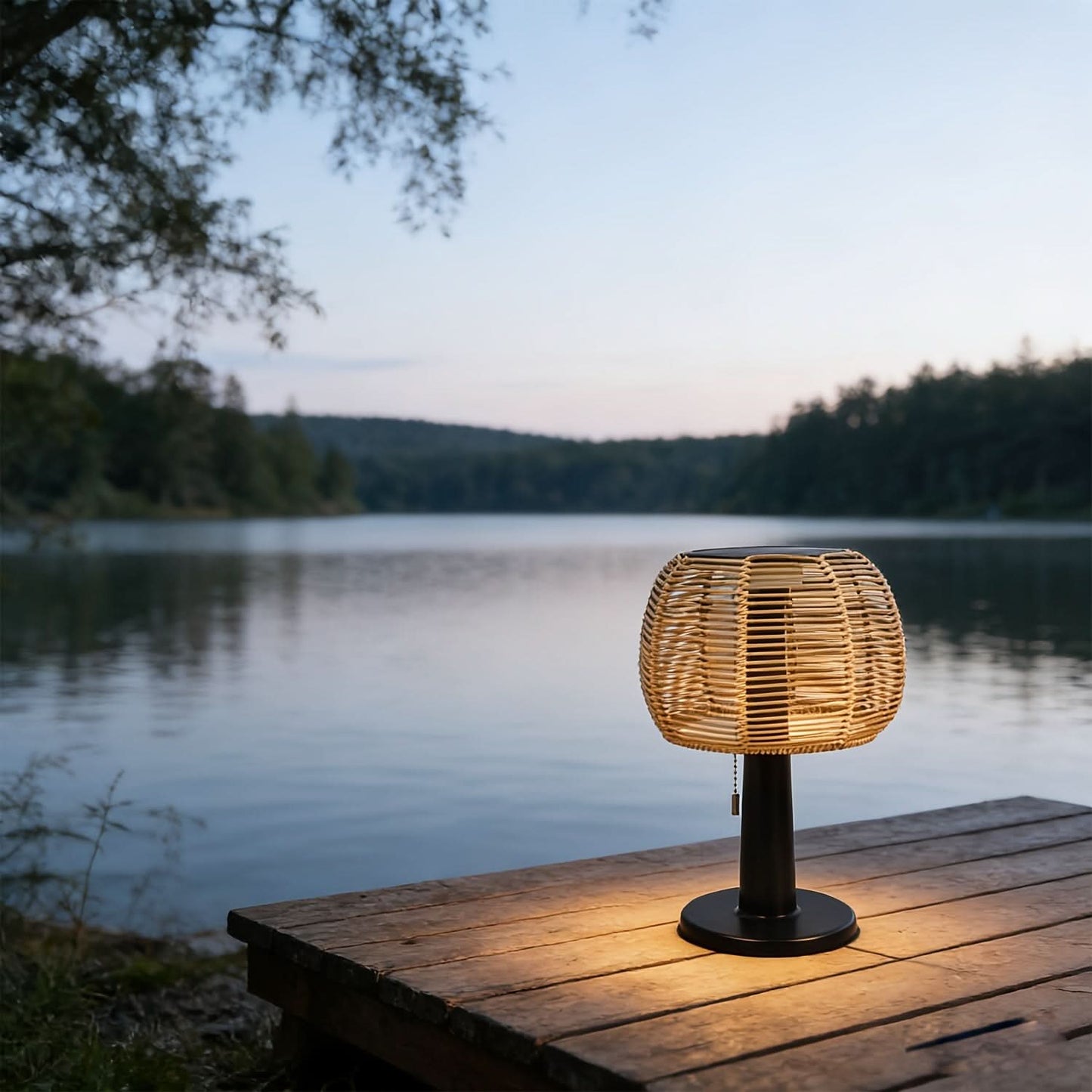Solar Garden Lantern in Vintage Style
