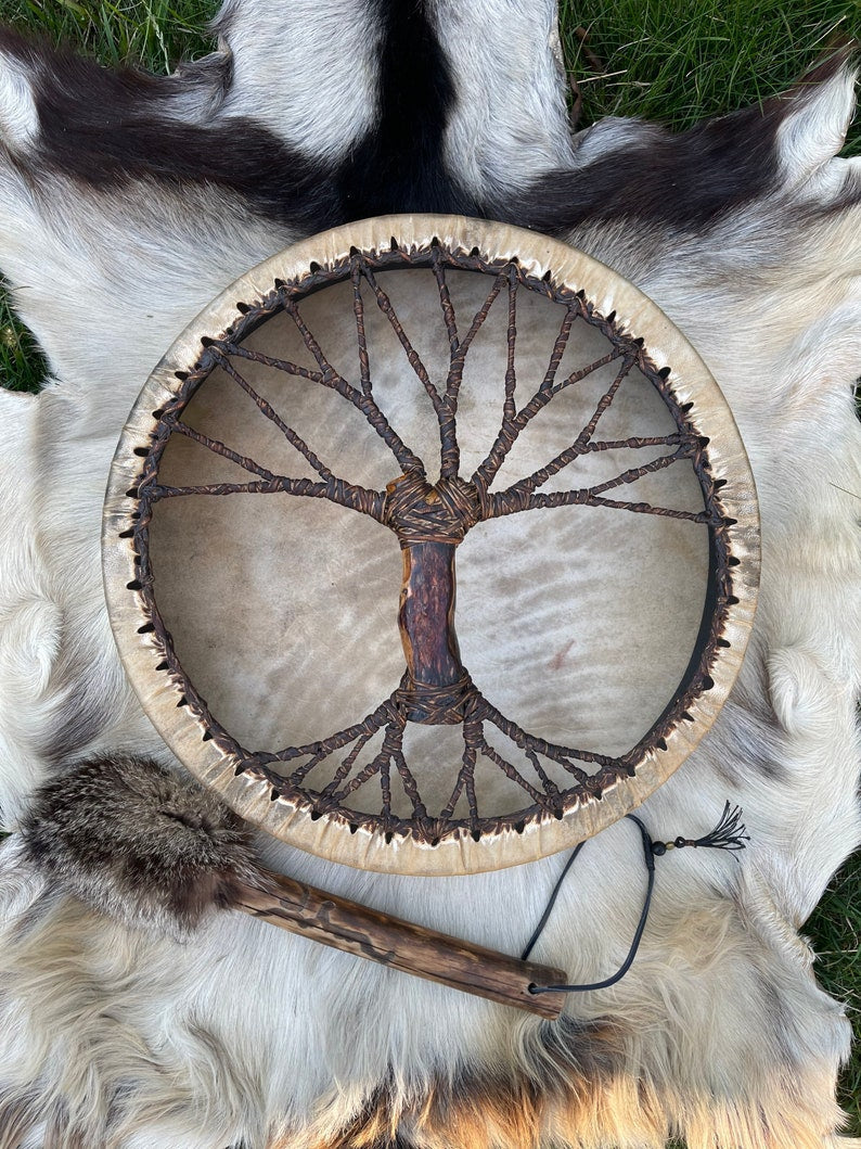 Siberian Shaman Drum "Tree of Life" - Spirit Music Instrument