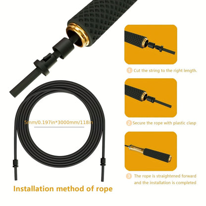 Fitness Jump Rope with Adjustable Length for Endurance Training