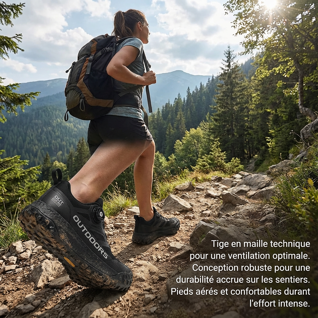 Lightweight Slip-Resistant Hiking Footwear