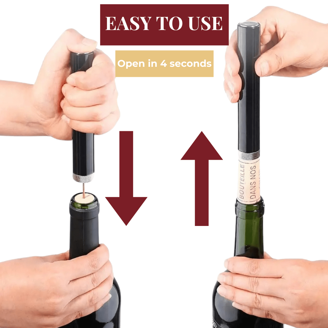 Effortlessly Open Any Wine Bottle in 4 Seconds