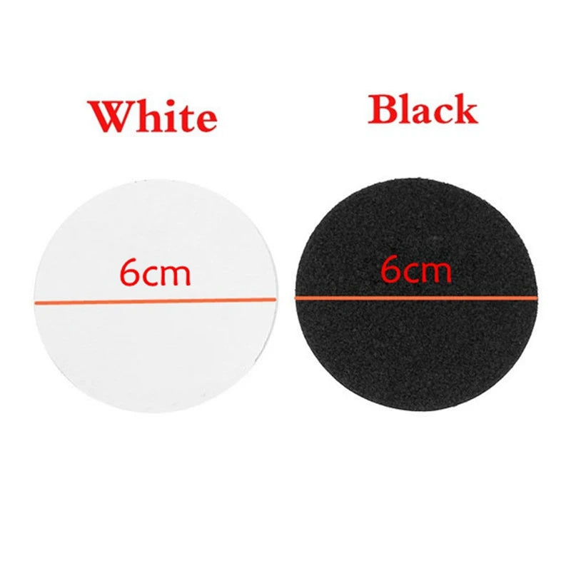 Self-Adhesive Mounting Discs with Hook and Loop | Waterproof & Reusable | 10 Pairs Ø 4 cm