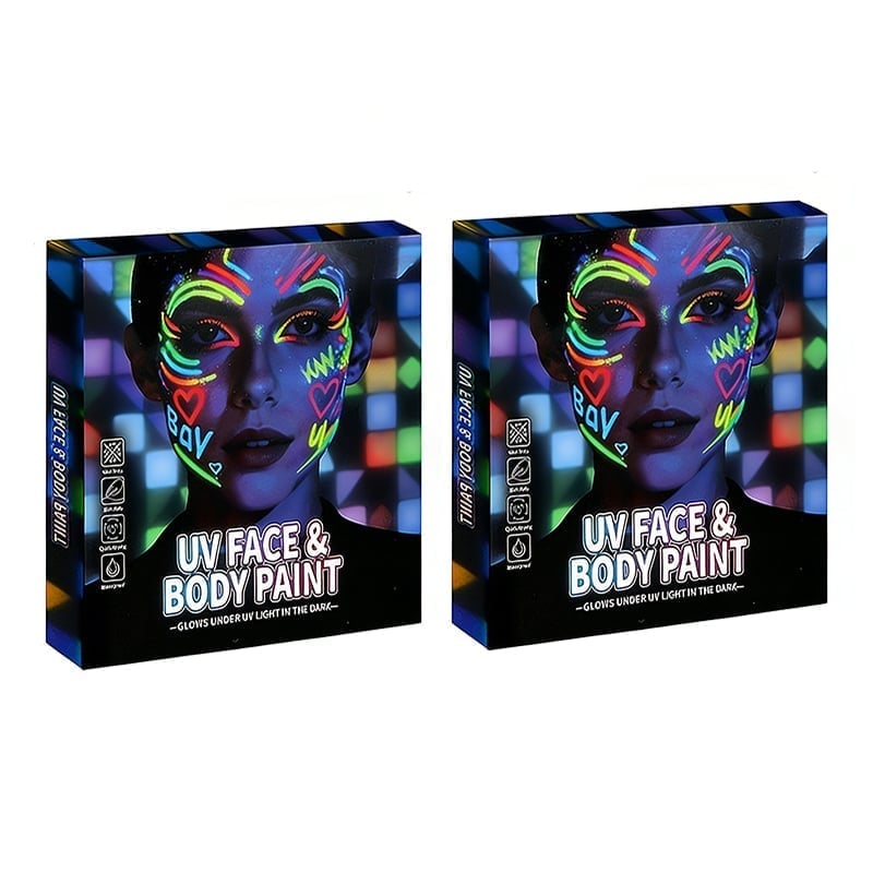 Waterproof Neon Face Paint for All-Night Glow