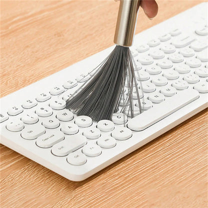 Stainless Steel Scrubbing Brush Set with Extended Handles - 2 Pieces for Pots & Pans