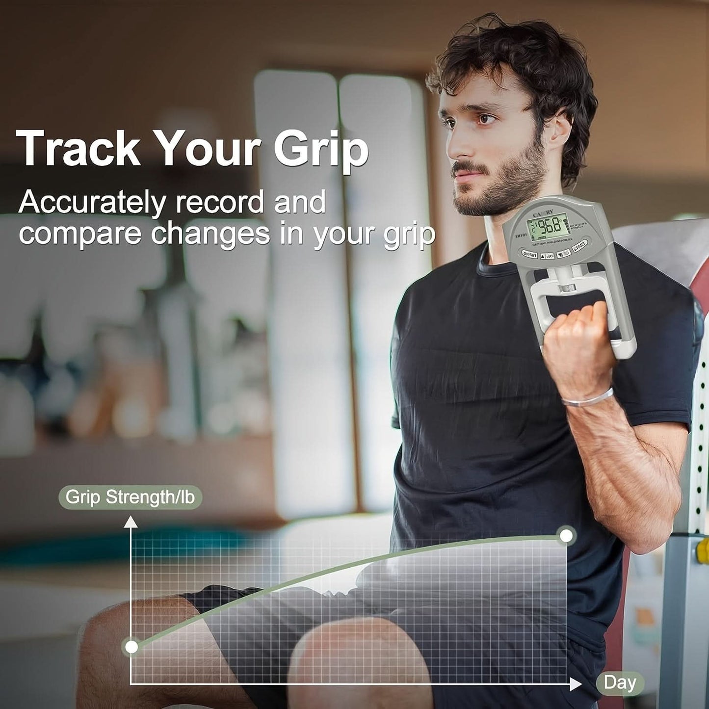 Digital Grip Strength Tester – Grip Meter Device