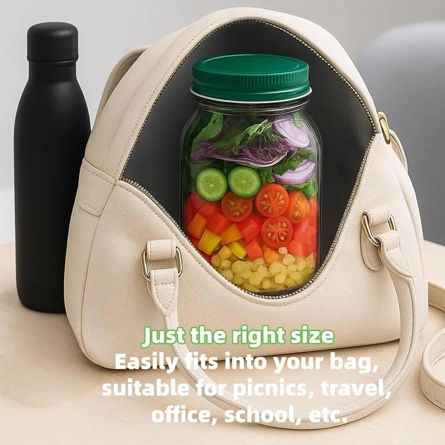 Crunchy Salad Keeper – Keep Your Meals Fresh and Leak-Proof Anywhere