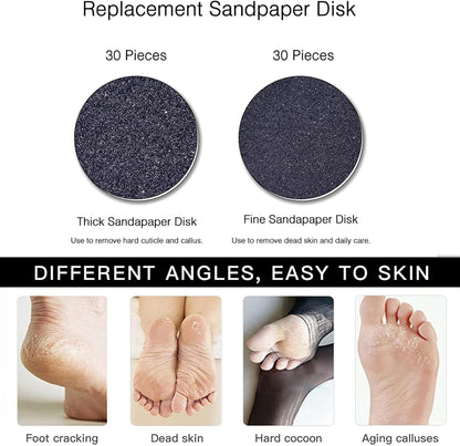 Rechargeable Foot Care Device for Smooth Skin