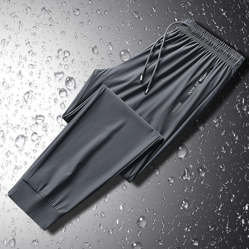 Men's Quick-Dry Stretch Pants with Secure Zipper Pockets